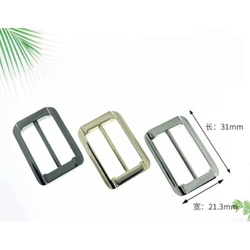 10 Pieces 21*31 MM Factory Luggage Hardware Accessories Metal Square Buckle Zinc Alloy Specifications Complete Convex Buckles