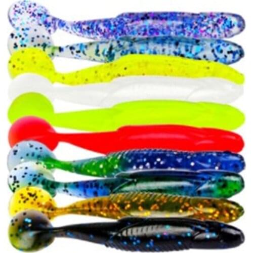 10PCS Quality Lures Easy Shiner Shad 95mm Pesca Fishing Soft Lures Silicone Bait Wobblers Leurre Souple