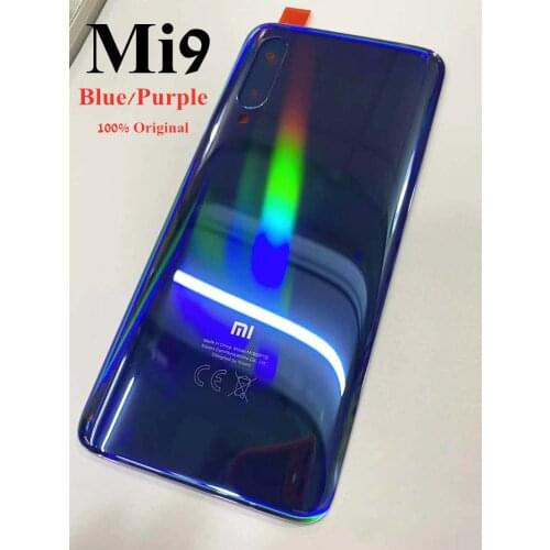 100% Original Back Cover For Xiaomi Xiaomi 9 Mi9 9 Rear Battery Cover Panel Back Housing Door Case For Xiaomi9 Case Repacement
