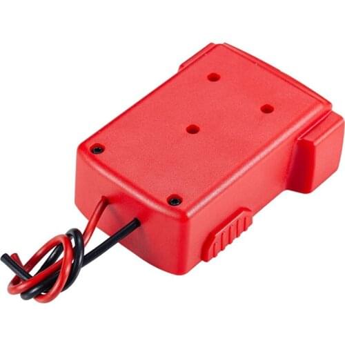 2Pcs Battery Adapter 12AWG Battery Mounts Storage Holder for M18 XC 18V to Dock Power 2 Wirings Battery Storage Boxes
