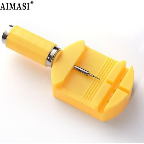 2018 AIMASI Useful Watch Band Strap Link Pin Remover Repair Tool With Blue & Yellow Plastics Material
