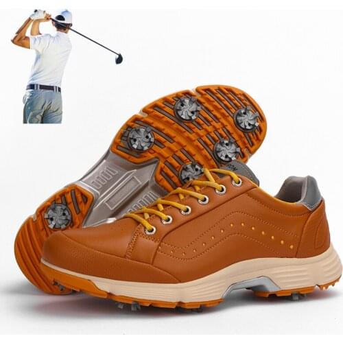 2021 Spring New Outdoor Golf Sports Shoes Professional Rotating Buckle Sole Grass Golf Training Shoes Mens Plus Size Golfers