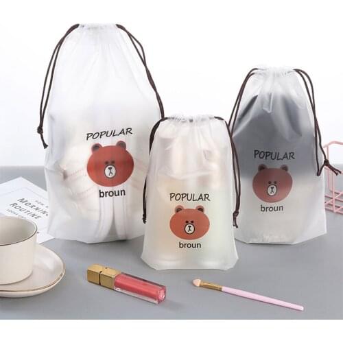 3PCS Transparent Waterproof Travel Cosmetic Bag Women Makeup Case Bath Make Up Organizer Toiletry Wash Beauty Kit Storage Pouch