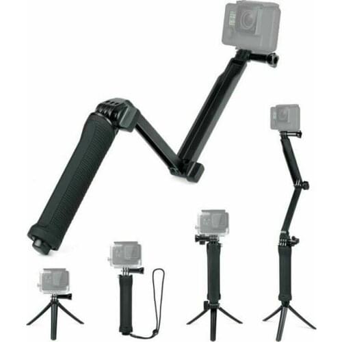 3 Way Grip Waterproof Monopod Selfie Stick Tripod Stand for GoPro Hero 8 7 6 5 4 3 Session Yi 4K Sjcam Eken for GoPro Accessory