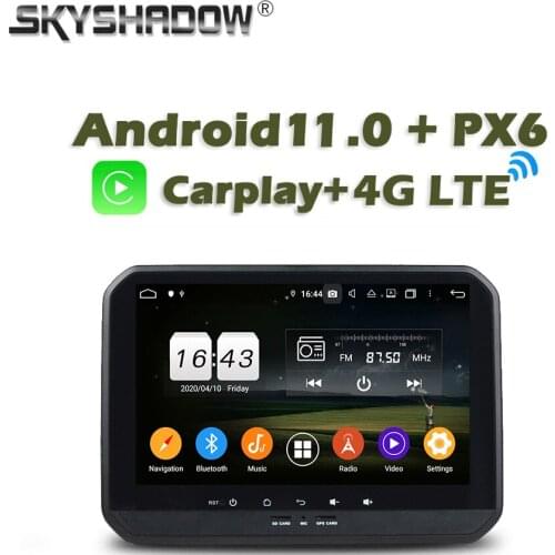 720P Carplay PX6 DSP Android 10.0.0 64GB ROM + 4GB Car DVD Player GPS RDS Radio wifi Bluetooth 720P For SUZUKI IGNIS 2017 2018