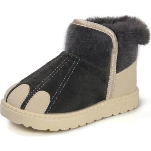 Child Thermal Boots 2020 Winter Baby Girls Boys Snow Boots Warm Plush Outdoor Soft Bottom Non-Slip Children Boots Kids