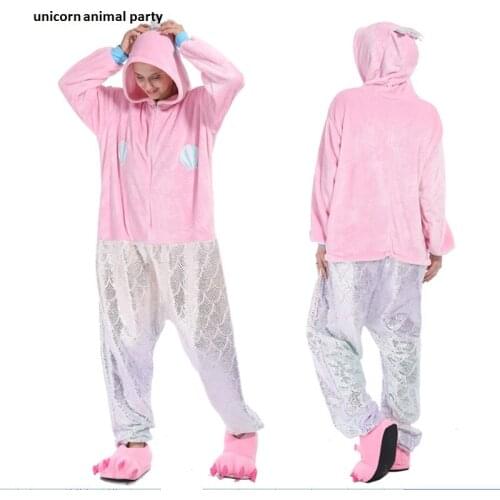 Kigurumi Onesies Cosplay men women animal Mermaid pajamas Halloween costumes costumes dance Party hoodies costumes carnival