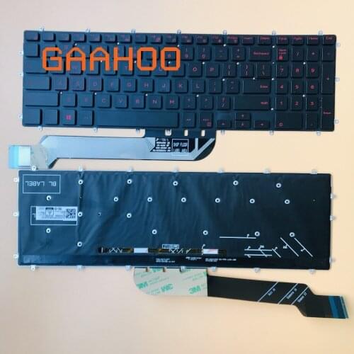 Laptop US Keyboard for Dell Inspiron15 7567 7566 7577 7587 GAMING15 GAMING17 G3 G5 G7 Laptop with backlight RED 03NVJK