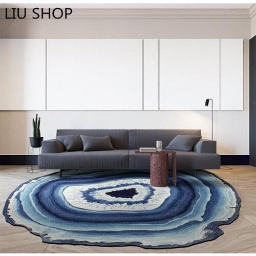 LIU Ring round tree carpet bedroom living room computer chair mat cushion sofa creative Nordic pastoral fashion rug floor pad