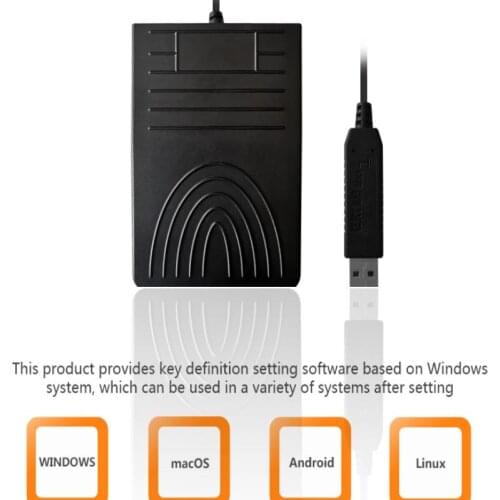 Multifunction USB Foot Switch User Defined Pedal Custom Shortcut Key Combination Key for Page Turner Mute Medical Foot Pedal