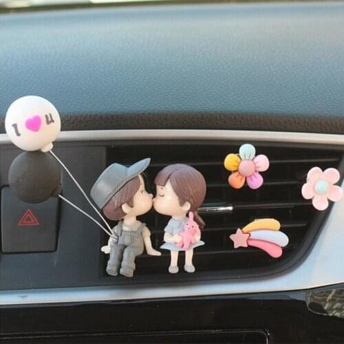 Fashion Cute Balloon Love Couple Car Air Conditioning Aroma Clip Perfume Air Outlet Freshener Ornament