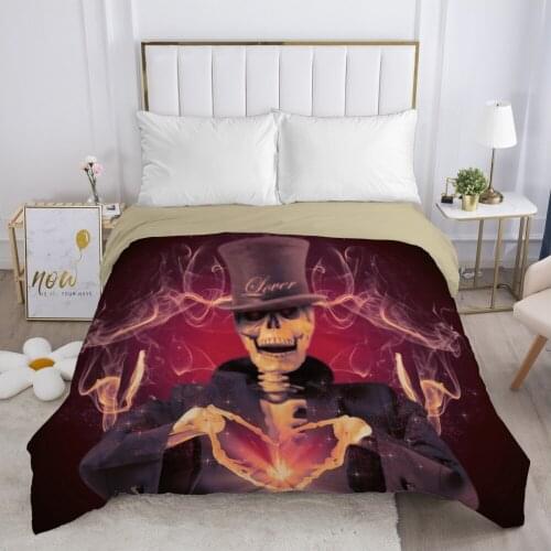 Skull Deadpool lady Duvet cover Quilt/Blanket/Comfortable Case 140x200 240x220 240x260 Queen King Single Bedding for Home heart