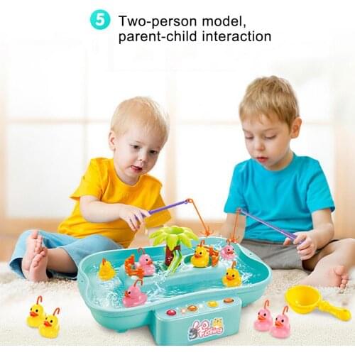 Fishing Toys For Kids Rotating Fish Game Plastic Parent-Child Interactive Table Games Hand-Eye Coordination Toys