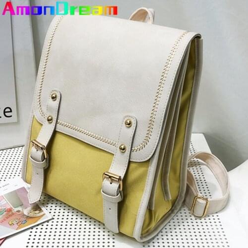 Vintage Girls 3 Layers Backpack Korean Preppy Style Female Bag Fashion Class Bookbag Mochila Feminina Lady Travel Day Rucksack