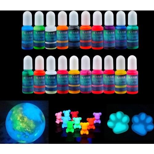 Glowing in Dark High Concentration Epoxy Pigment DIY Mold Making Accessories UV Resin Coloring Dye Colorant for Jewelry Making