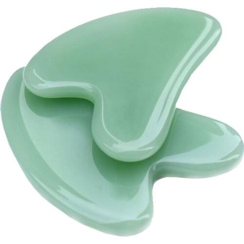 Natural Jade Gua Sha Scraper Board Massage Rose Quartz Jade Guasha Stone For Face Neck Skin Lifting Wrinkle Remover Beauty Care