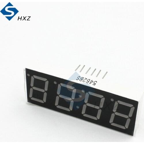 0.56" 4 Digits Super Red LED Display Common Anode with Time Display 12 Pins