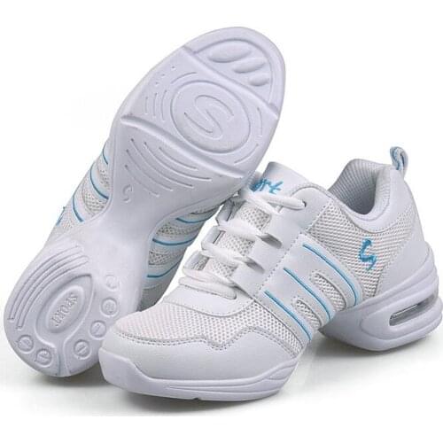 Dancing Shoes Sports Feature Modern Dance Jazz Shoes Soft Outsole Breath Dance Shoes Sneakers For Woman Practice Shoes