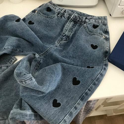 YATAMONIRI Women's Jeans With Embroidery