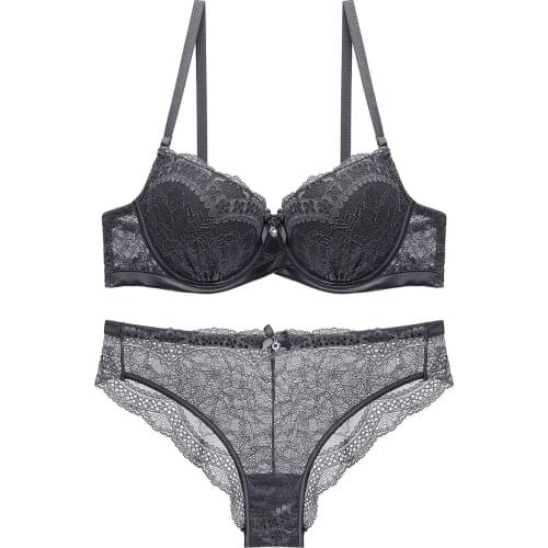 Girl Lingerie Ladies Get Together Lace Bra Set Lingerie Sets Underwear Set Bra and Panty Set Transparent Bra Lingerie Femme