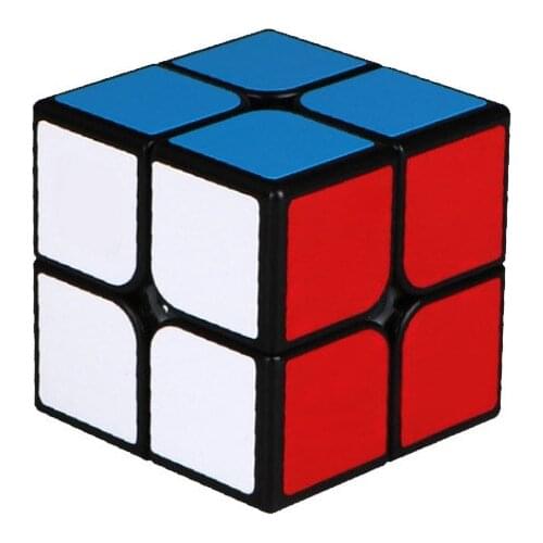 2X2 Magic cube 2 by 2 cube 50mm speed pocket sticker puzzle cube professional educational toys for children