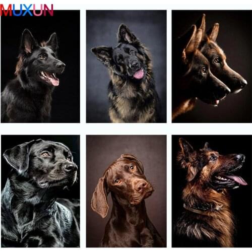 German Shepherd Diamond Painting Dog 5D Diy Diamond Embroidery Full Square / Round Mosaic Picture Of Rhinestone Wall Decor Lx875
