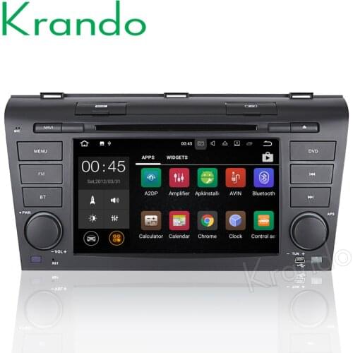 Krando 7" Android 9.0 Car Audio Navigation Multimedia System For Mazda 3 2004-2008 Radio Gps DVD Player WIFI 3G DAB