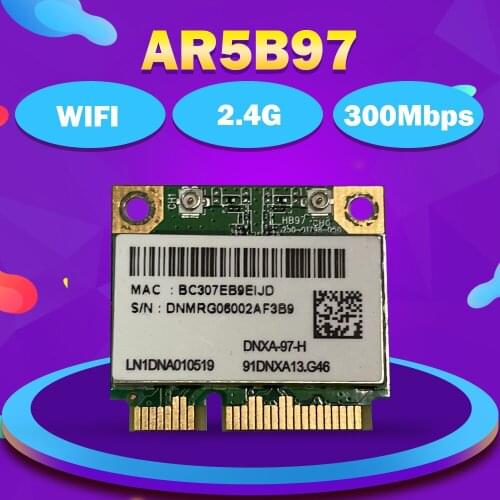 AzureWave AW-NE121H AR5B97 AR9287 Half Mini PCI-e Wireless WLAN Wifi Card