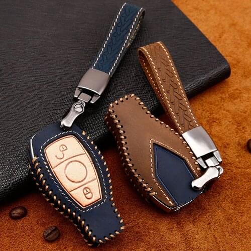 Car Key Case For Mercedes-Benz C Class W205 C205 A205 S205 MB C180 C200 C300 C250 Edition C63 C43 AMG car key button cover shell