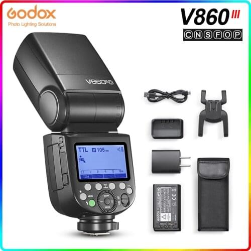 Godox V860III V860III-C V860III-N V860III-S Speedlite Camera Flash TTL HSS Flash for Canon Sony Nikon Fuji Olympus Pentax Camera