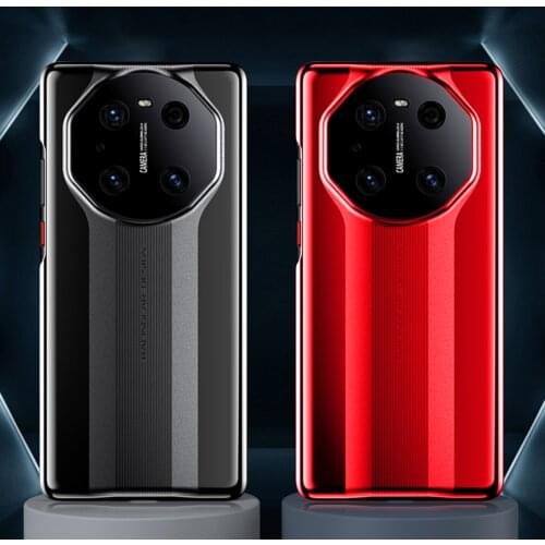 Glossy Plating PC Shell Camera Lens Protection Fundas for Huawei Mate40 Mate 40 30 Pro Plus RS 40Pro Mate40pro Case Luxury Cover