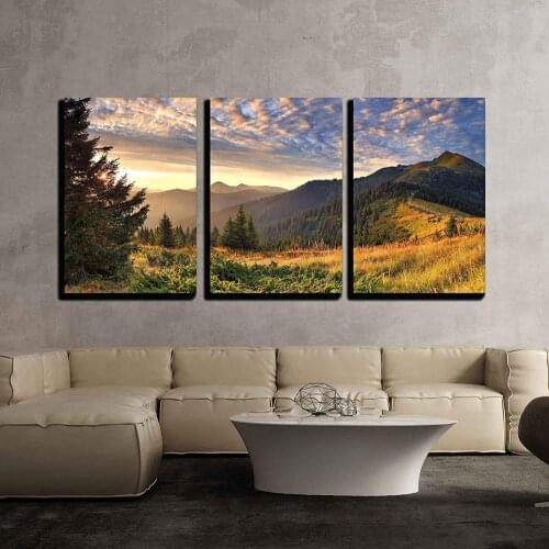 Canvas Wall Art Sunrise in The Mountains Wall Decor Ready to Hanging Drop shipping