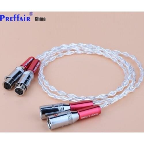 4 Wires Odin Weave Hifi XLR Cable Pure 5N OCC Silver-plated Audio Cable With XR1809 XLR Plug Hifi Balance Line Audio Signal Line