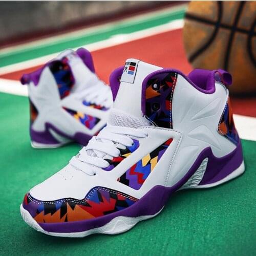 2020 New Mens basketball Shoes 46 Zapatillas Hombre Deportiva Women Breathable Ankle Boots Basketball Sneakers Athletic Shoes