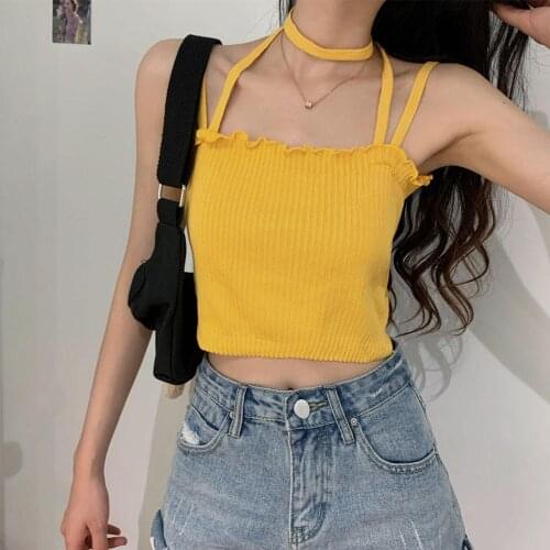 New Fashion Women Sexy Solid Summer Camis Female Casual Tank Tops Vest Sleeveless Cool Streetwear Club High Street