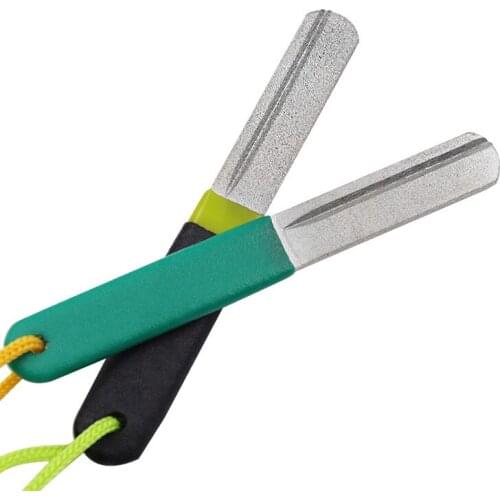 New Fishing Hook Sharpening Outdoor Portable Double Groove Hone Fishing Grinding Hook Sharpener Fish Accessories Tool