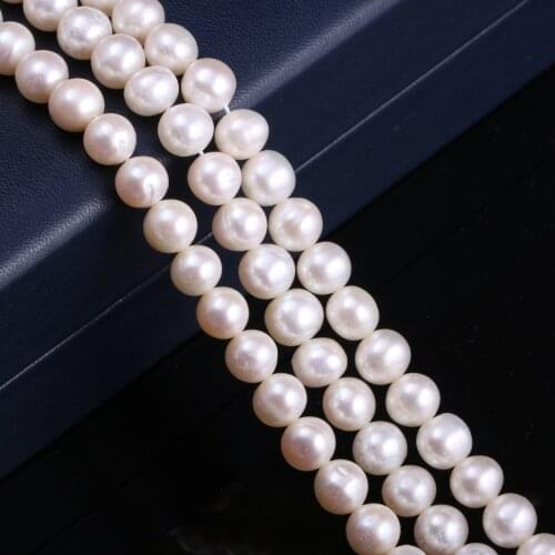 New natural freshwater pearl white irregular pearl beads used for jewelry making DIY bracelet necklace Size 7-8mm