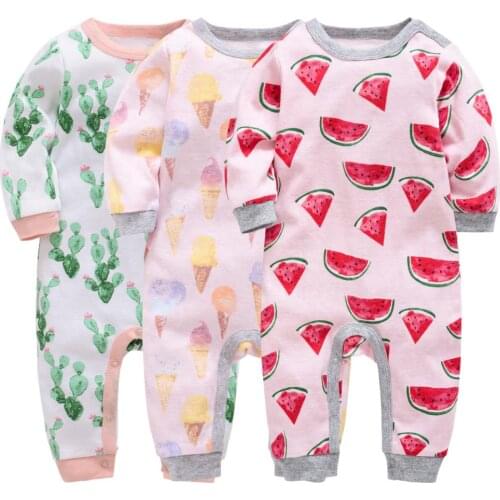 New Arrivals Baby Rompers All Over Print Newborn Infant Girl Boy Clothing Knitted roupa bb nenina winter baby jumpsuit neonato