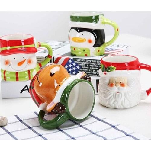 HOMIES New Christmas Decor Cup with Cover Dustcoat For Glass Cup Ceramic Cup Christmas Decorations For Home