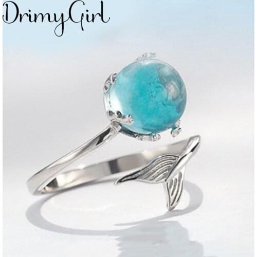 Charming Open Fish Ring for Women Vintage Boho Party Rings Gothic Punk Jewelry Gifts for Girls 2021