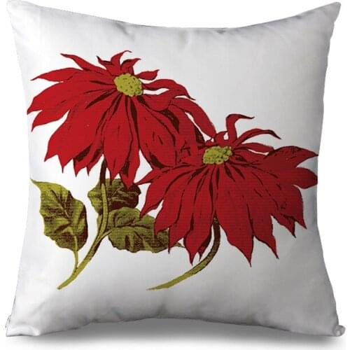 Popular Floral Pattern printed Cushion Cover Vintage Flowers Printed Pillowcase Waist Throw Pillows Cover Home Decor pillow Case