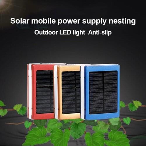 Dual USB Solar Mobile Power Bank Nesting Portable Battery Charger Box Camping Light AC889