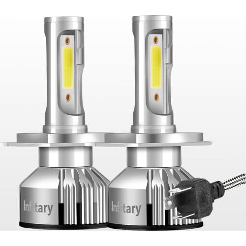 Hillpow H4 LED H7 H11 H8 HB4 H1 H3 HB3 Auto Car Headlight Bulbs 72W 10000LM Car Styling 3000K 4300K 6000K led automotivo