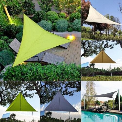 Triangle Shape UV Protection Outdoor Garden Patio Shelter Awning Sunshade Canopy