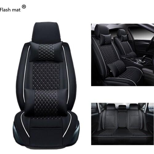Flash mat Universal Leather Car Seat Covers for Holden Captiva 5 seats 2017-2006 comfortable seat covers for Captiva Styling