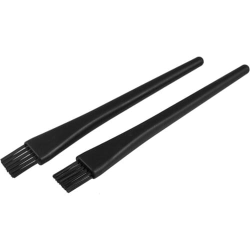 UXCELL 2 Pcs Black Plastic Round Handle Anti Static Antistatic Esd Brush Repair Reballing Rework Tool Nice Gifts Size 2 x 1.5cm