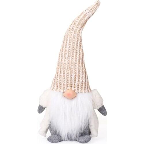 Swedish Style Knitted Hat Christmas Dwarf Gnome Doll Ornaments Cute Cartoon Dwarf Elf Home Decor Christmas Celebration