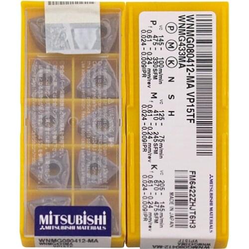 WNMG080412-MA VP15TF 100% Original carbide insert with the best quality 10pcs/lot free shipping