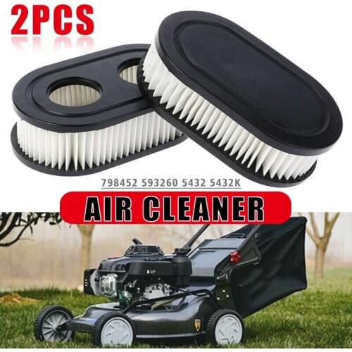 2pcs Lawnmower Air Filter Replacement Garden Grass Machinery Filter Element For Briggs Stratton 798452 K 593260