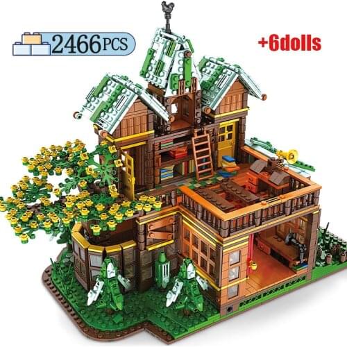 2466PCS Creator Casual Time Room Building Blocks Moc City Street View House Friend Architecture Figures Bricks Toys for Children